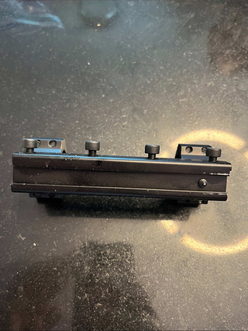 Heavy duty black dual scope mount for secure attachment - Picture 3 of 5